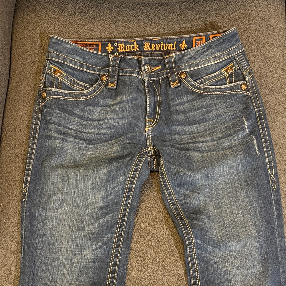 Rock Revival Women's Dark Blue Boot Cut Jeans
